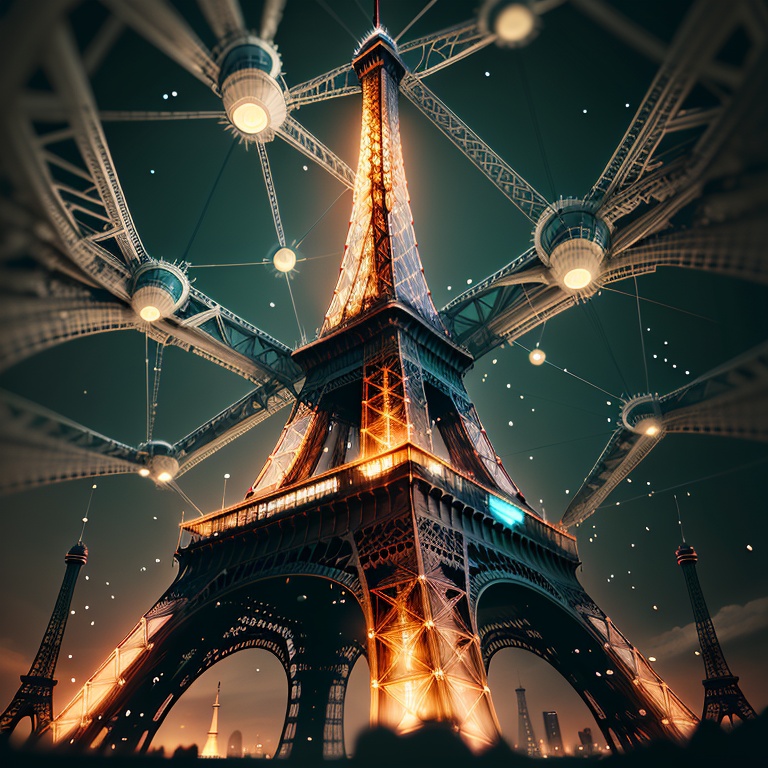 NodesTech,  eiffel tower by Navimixu on Tensor.Art