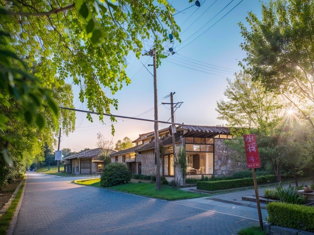 xj,A building,villa,Beautiful countryside,the village exudes tranquility and a deep connection to nature,<lora:LWXJ-V0.2:1>,stone,, (extremely detailed CG unity 8k wallpaper), (masterpiece), (best quality), (ultra-detailed), (best illustration), (best shadow),