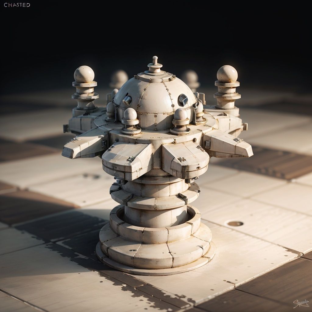 <lora:ChessGame-20:0.7>, chsworld,  piece , spacecraft, 