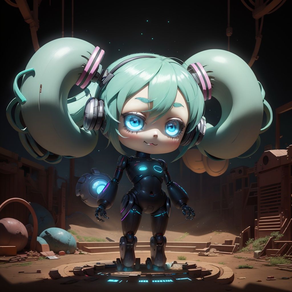 eggmantech,  robotic ,  hatsune miku by Navimixu on Tensor.Art