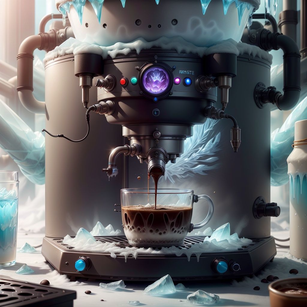 frostracetech,  cryogenic ,  ice formations by Navimixu on Tensor.Art
