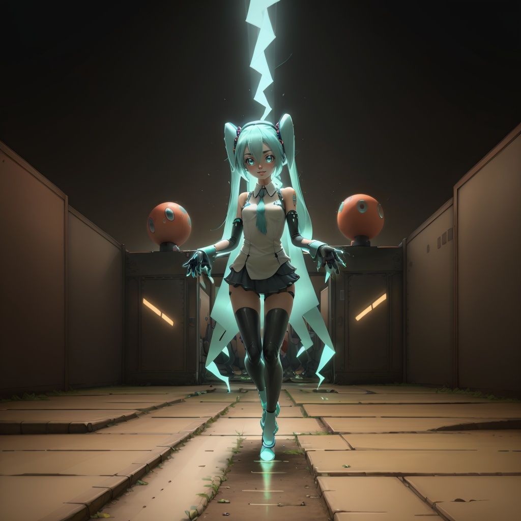 rototech,  green hologram aura ,  no humans on Tensor.Art