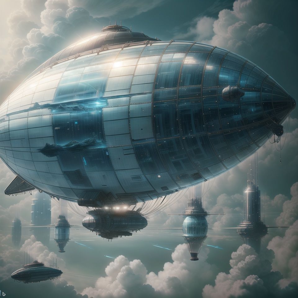 <lora:GlassTech-20:1>, glasstech ,scifi, dirigible
