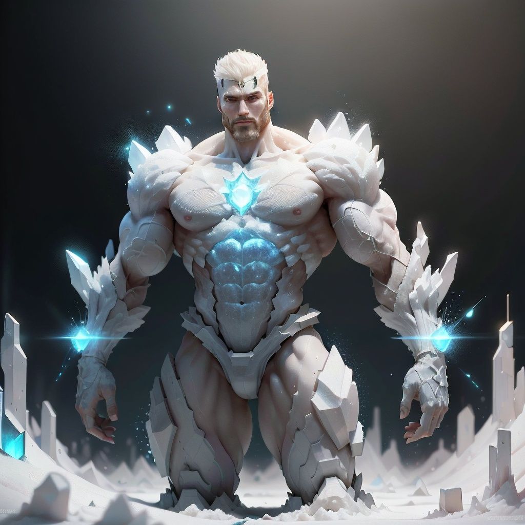 <lora:SaltTech-20:0.8>, salttech , scifi,  glowing, inner glow,  pure ,crystalline, man, <lora:Gigachadv1:0.7> gigachad,