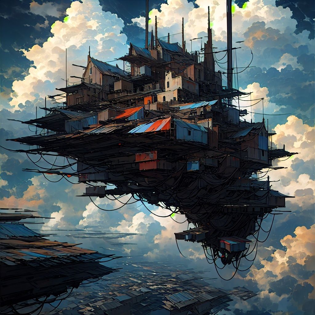 mountain floating on air,sky,cloud, floating,   <lora:floating_1008:1>, (((masterpiece,best quality))),((good structure,Good composition,good atomy)), ((clear, original,beautiful)),