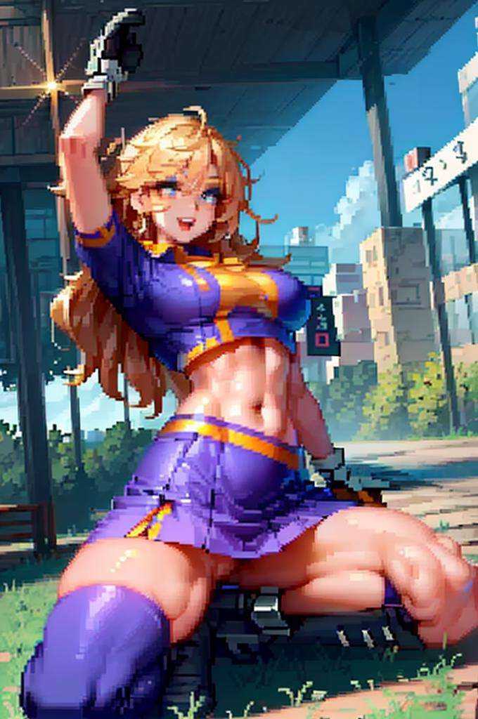 1girl cheerleader,  ,  (blue eyes on Tensor.Art