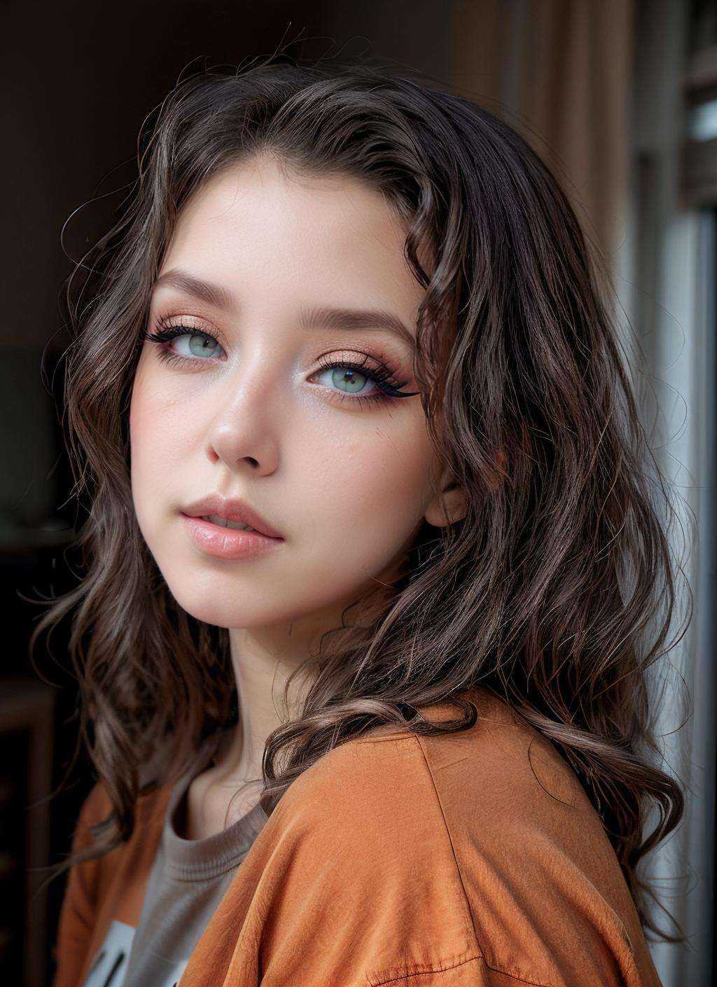 RAW Photo,  professional color graded,  BREAK portrait photograph of girl Ed3nIvy on Tensor.Art