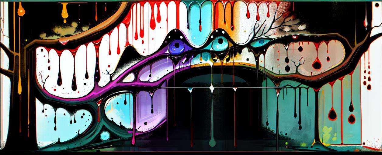 1girl,solo,face,colorful hair,long hair,<lyco:nightmare2:1>,BREAK