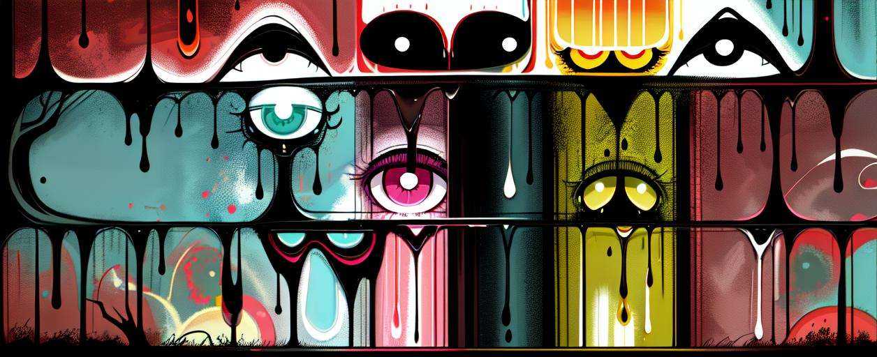 1girl,solo,face,colorful hair,long hair,<lyco:nightmare2:1>,BREAK
