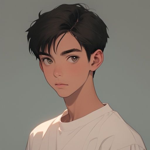 polka_dot, male_focus, shirt, grey_background, solo, looking_at_viewer, brown_eyes, polka_dot_background, upper_body, face, 1boy <lora:nt-v2:0.7>