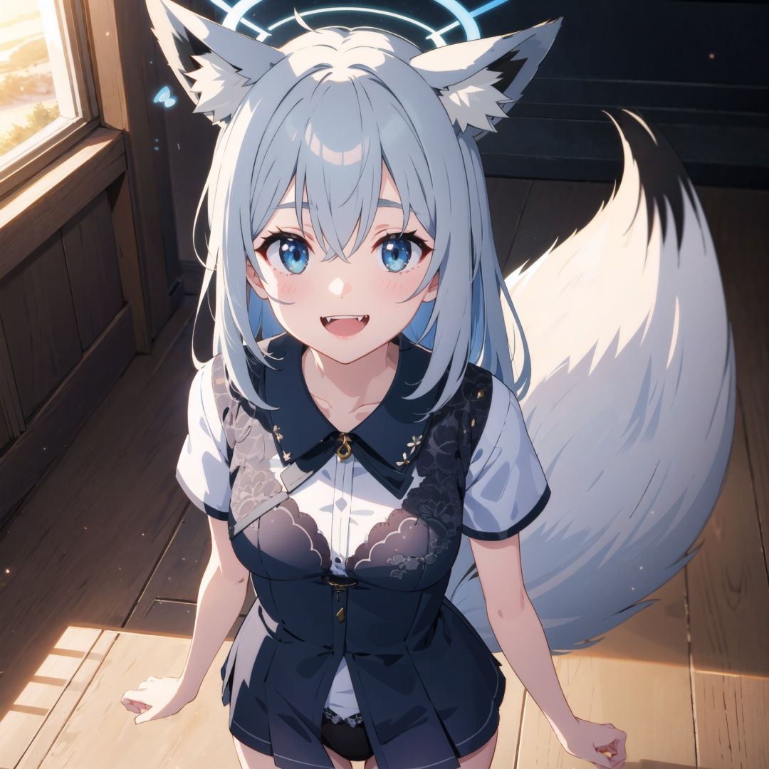 1girl,  shirakami fubuki,  looking at viewer on Tensor.Art