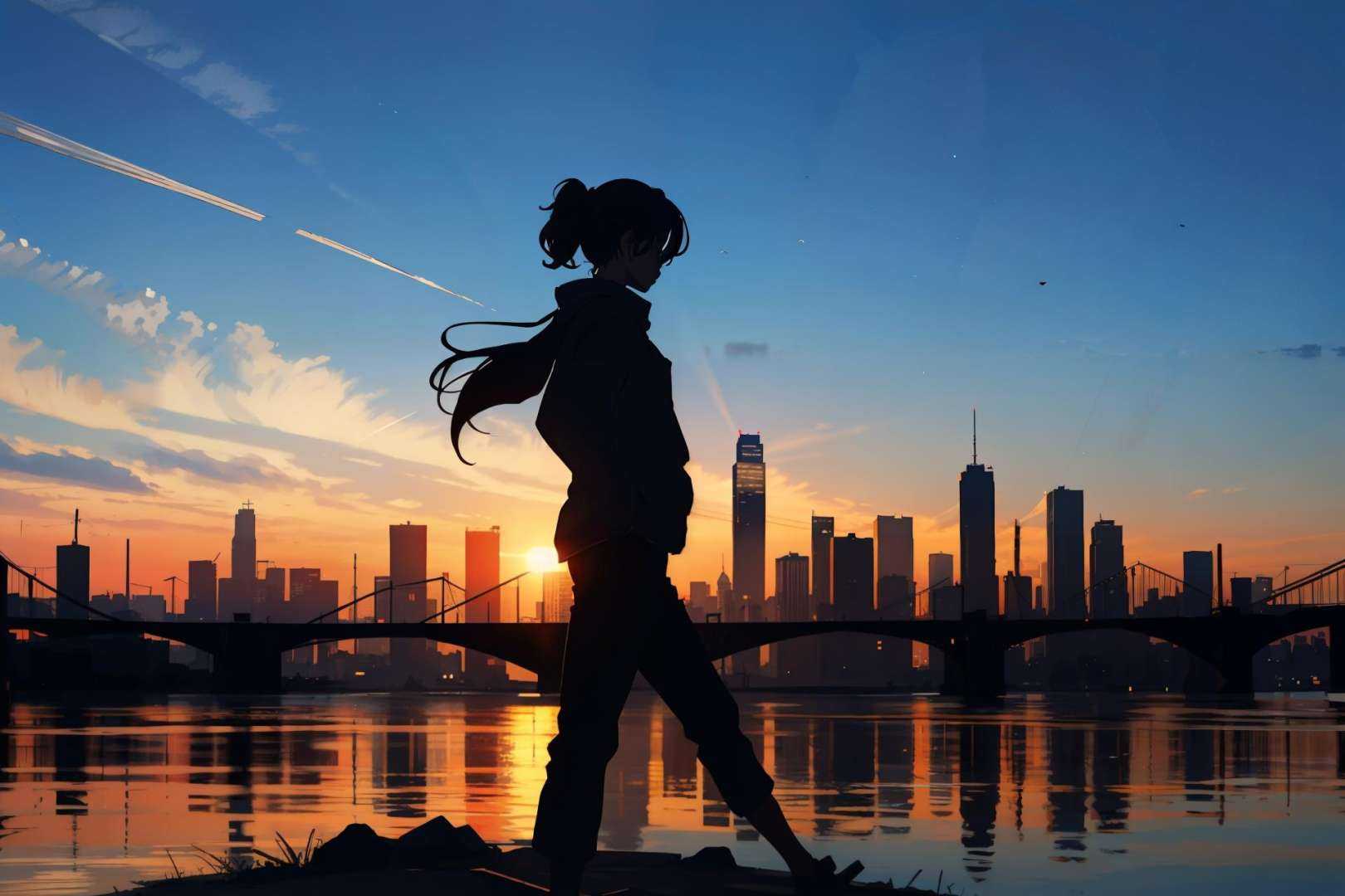 masterpiece,  best quality,  silhouette on Tensor.Art