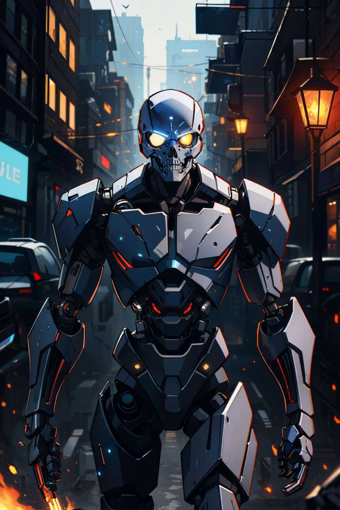 masterpiece,  best quality,  killer robot on Tensor.Art