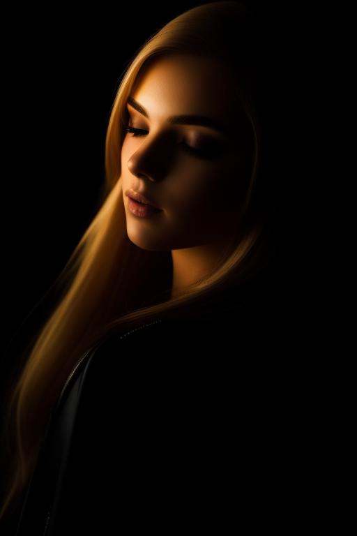 A [redhead::10] blond,  backlit,  dark theme on Tensor.Art