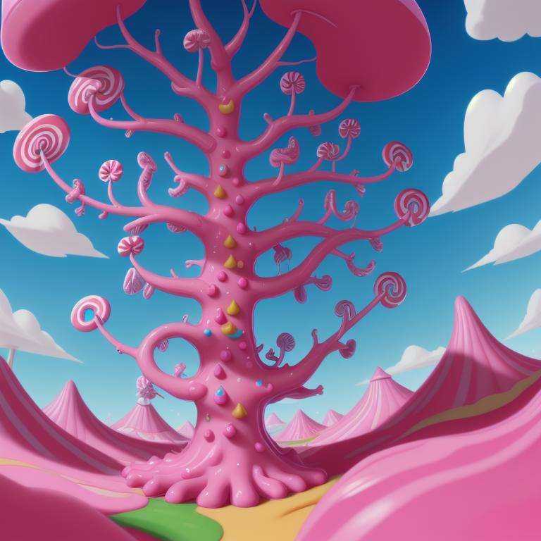 <lyco:CandyLandAI:.9> CandyLandAI tree