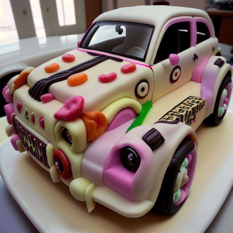 <lyco:CandyLandAI:.9> CandyLandAI car