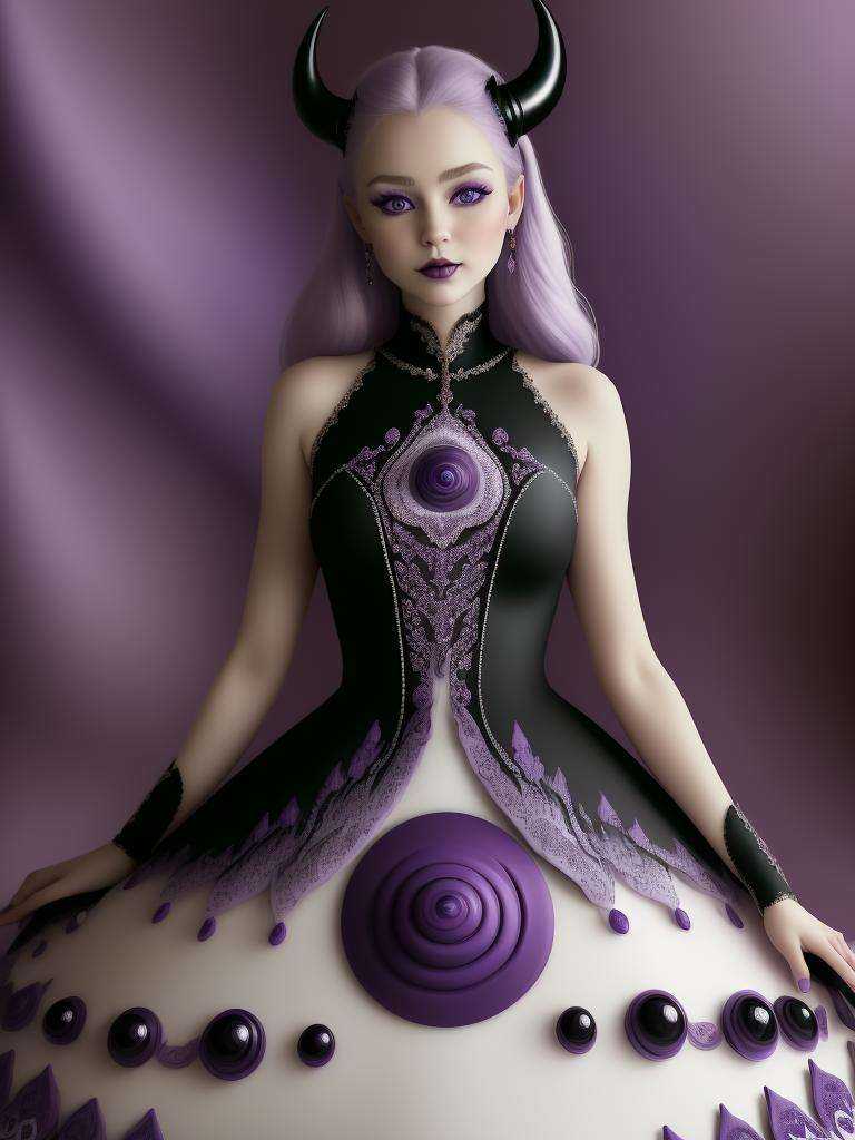 cute pale MaiAI in full body pose, (masterpiece), realistic cinematic light, (beautiful purple eyes:1.3), perfect anatomy,dragon horns,pointy ears, cowboy shot, (purple blackish C4ndyL4ndAI dress:1.3),black lips, black eye shadow, (detailed C4ndyL4ndAI background:1.3)<lora:C4ndyL4ndAI:1.2>