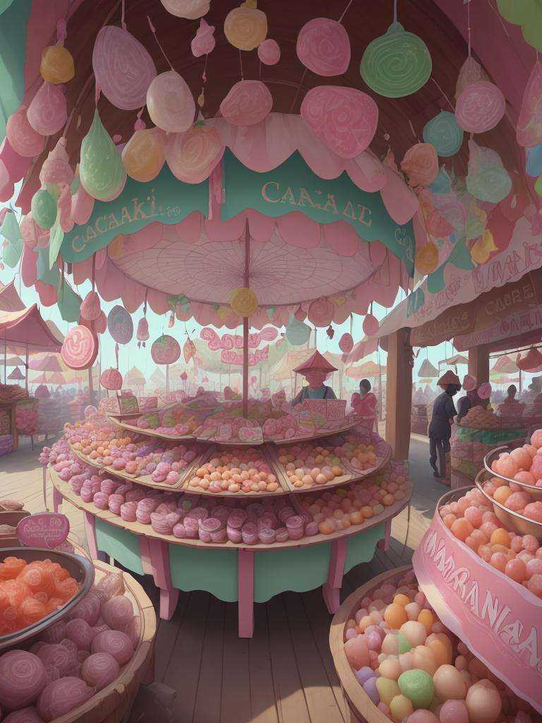 <lora:C4ndyL4ndAIv2_1:1> C4ndyL4ndAI market