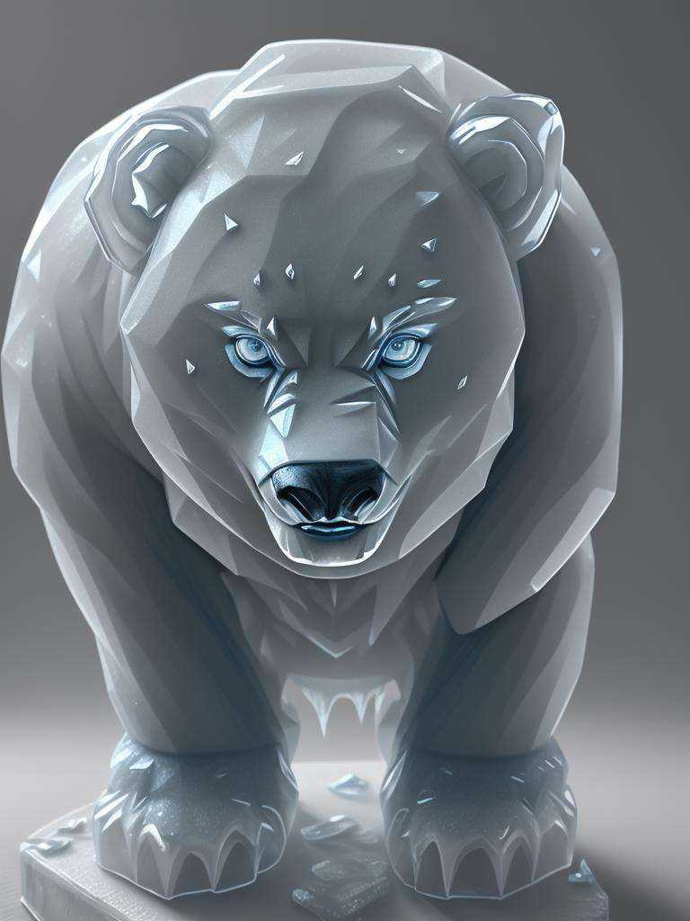 <lora:IceAI:.8>, IceAI Icebear, hyperdetailed painting, Photographic Realism,3d rendering, octane rendering,