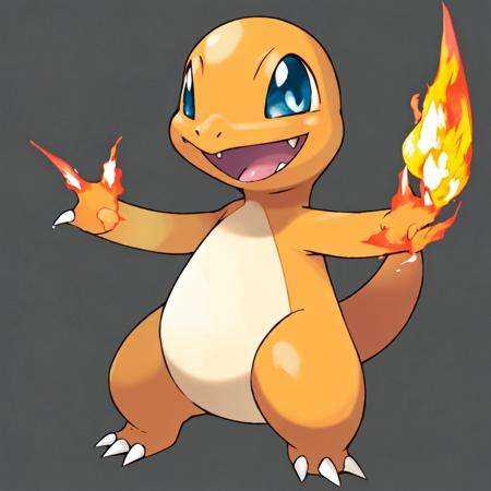 sugimori ken \(style\),  charmander,  solo on Tensor.Art