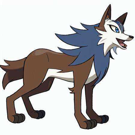 sugimori ken \(style\),  blue eyes,  brown fur on Tensor.Art