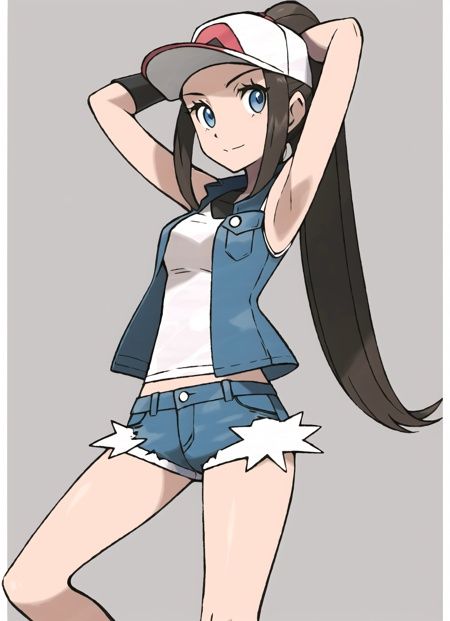 sugimori ken \(style\),  1girl,  armpits on Tensor.Art