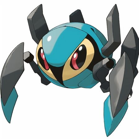 steel and electric pokemon,  Massive,  turquoise robotic arachnid with a cross on its face on Tensor.Art