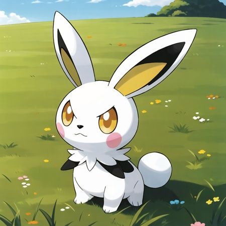 sugimori ken \(style\),  electric pokemon,  rabbit on Tensor.Art