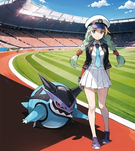 sugimori ken \(style\),  1girl,  breasts on Tensor.Art