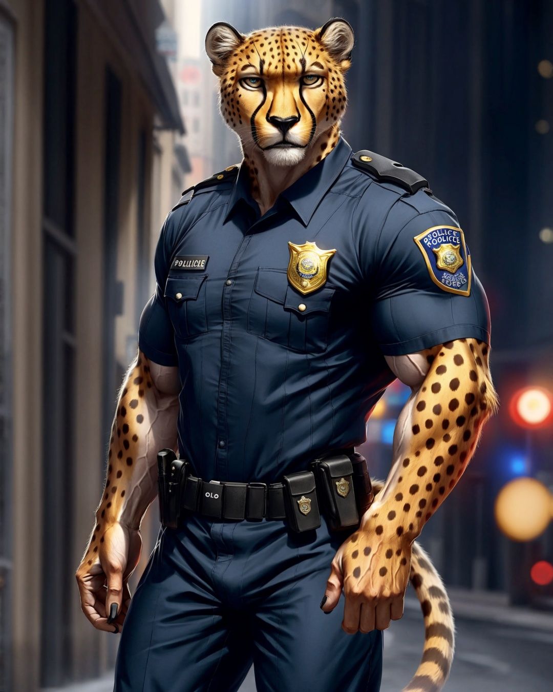 anthro,  cheetah,  male on Tensor.Art