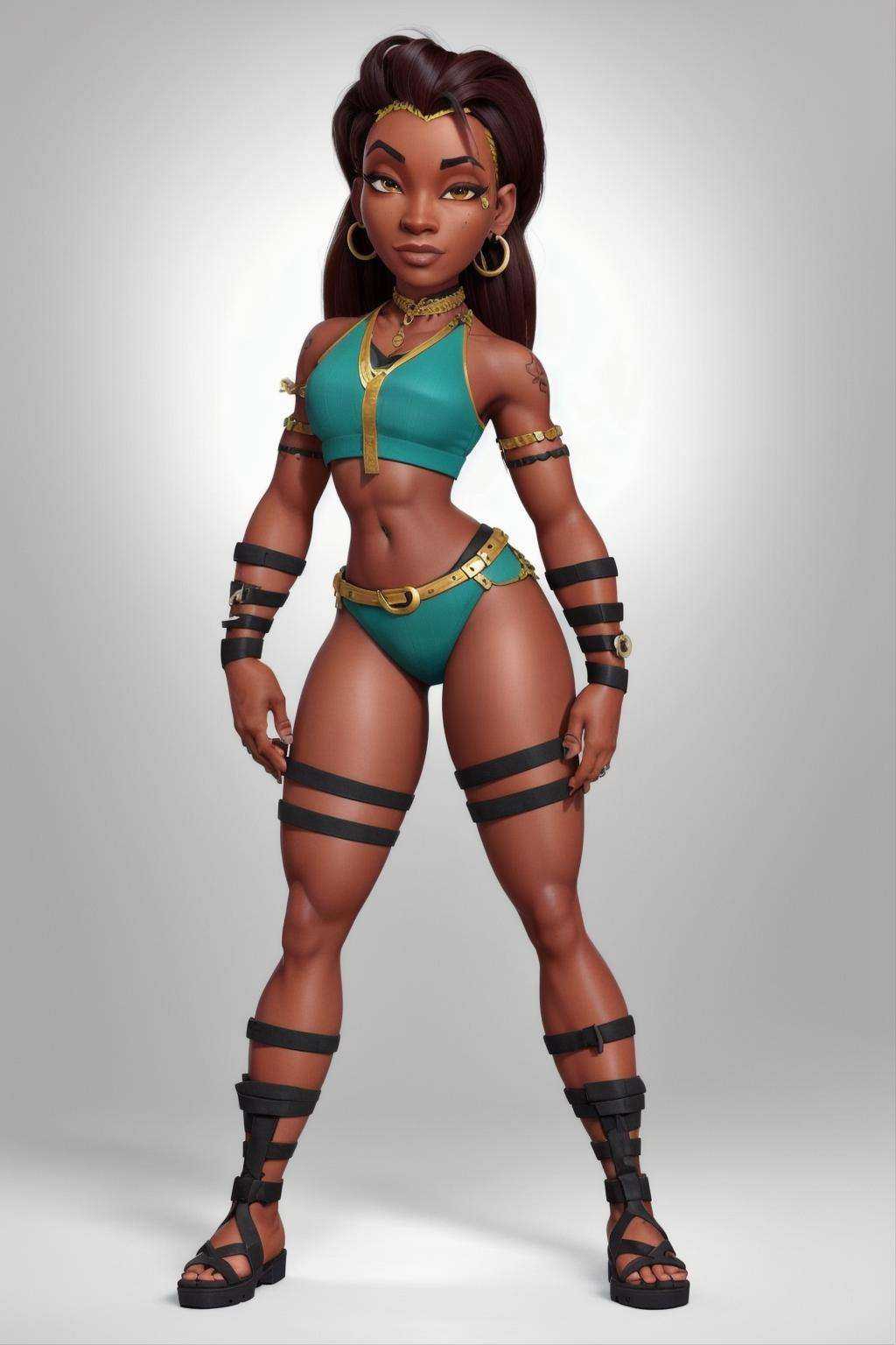 a Barbadian female,  full body by Clumsy_Trainer on Tensor.Art