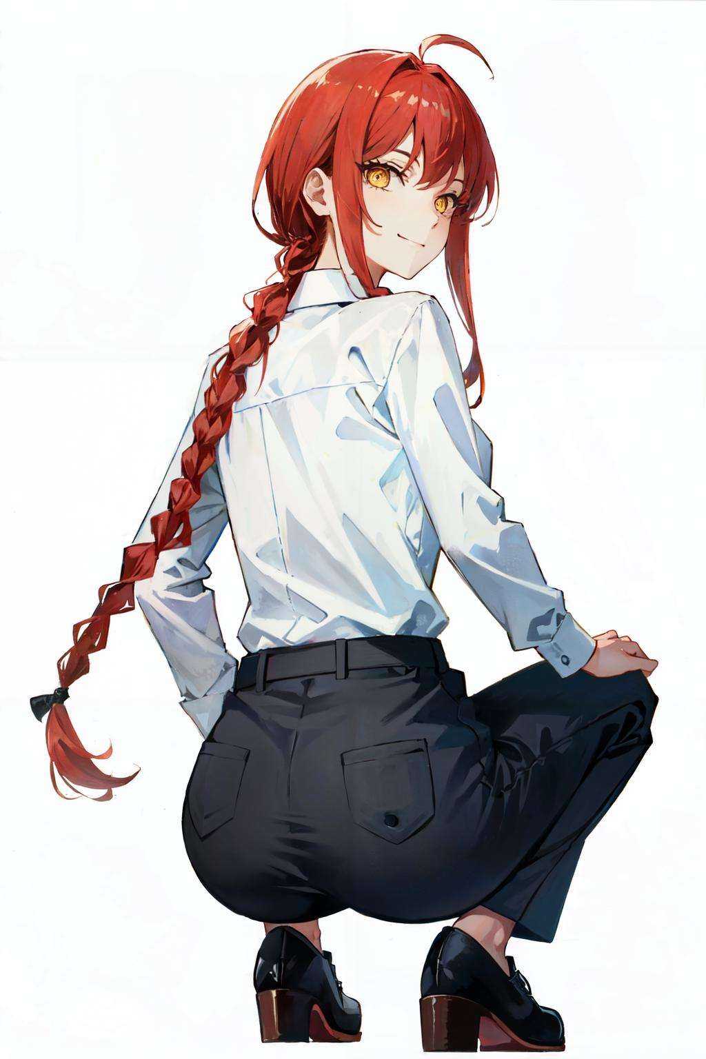 makima\(chainsaw man\),  smile,  long sleeves by Goofy Ai on Tensor.Art