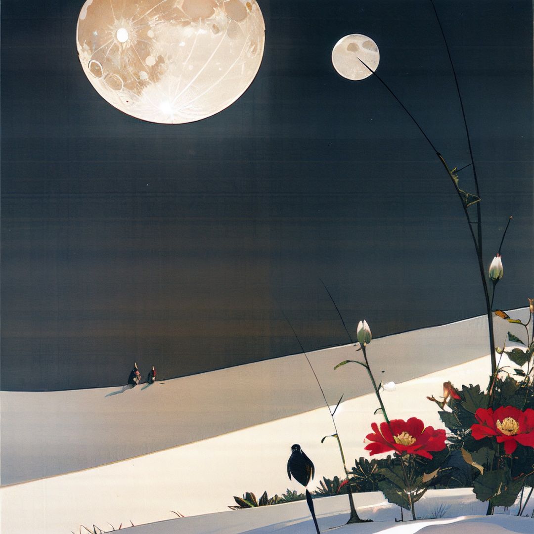 flowers,moon,snow,YTRC