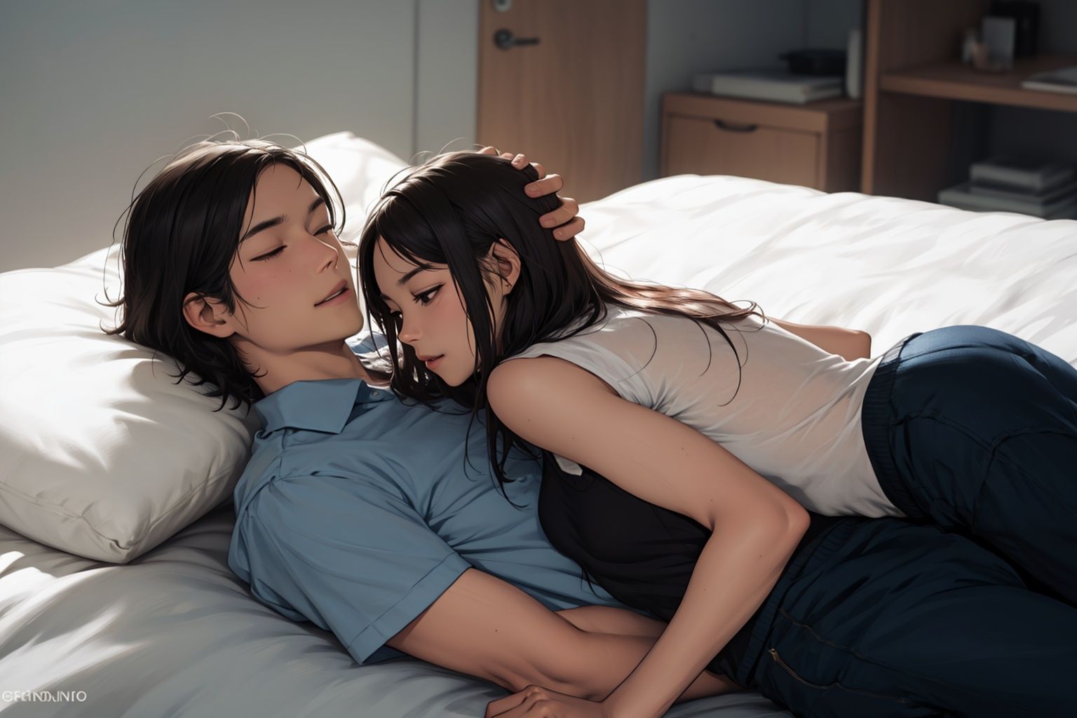 lying on person,  andava on Tensor.Art