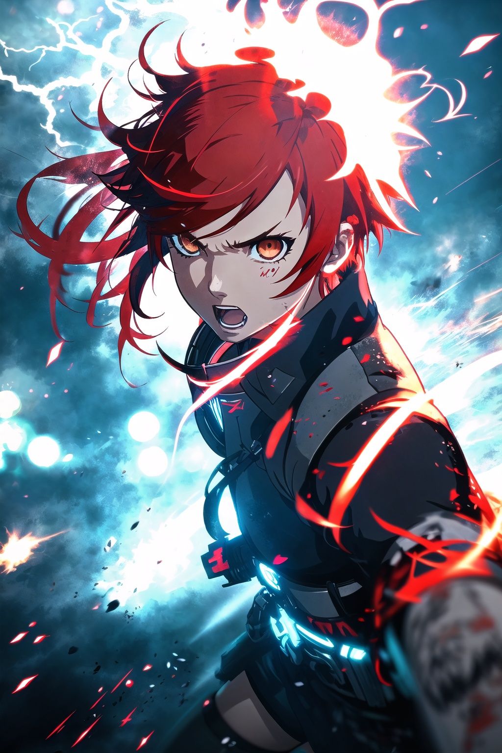 guiltys,  angry,  a girl on Tensor.Art