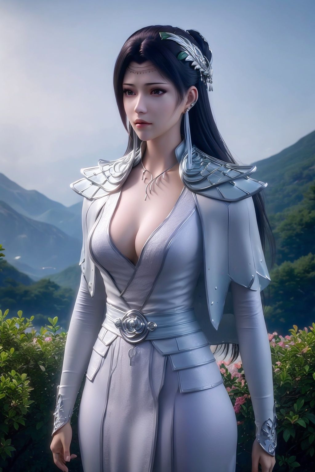masterpiece,(best quality),official art, extremely detailed cg 8k wallpaper,((crystalstexture skin)), (extremely delicate and beautiful),solo, realistic, photo_\(medium\), hiqcgbody,<lora:hipoly3DModelLora_v10:0.3:NF>,sex,upper body,outdoor,moaning,from front,姿势描述词,yunzhi\(yun\),yunzhi\(armor cloth\),1girl, <lora:yunzhi5-12:0.7>