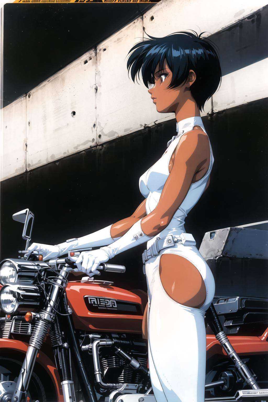 1990s \(style\),  1girl,  dark-skinned female by HALLLLLL on Tensor.Art
