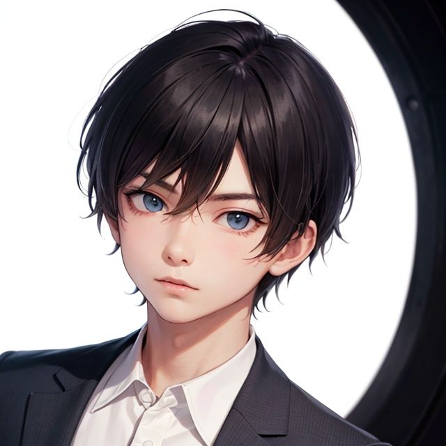 High Detail, High Resolution, boy, White Background