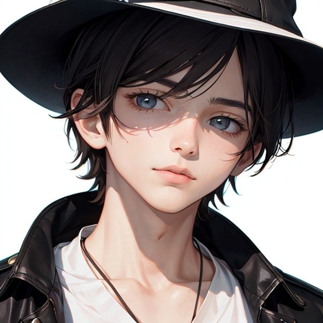 High Detail, High Resolution, boy, White Background