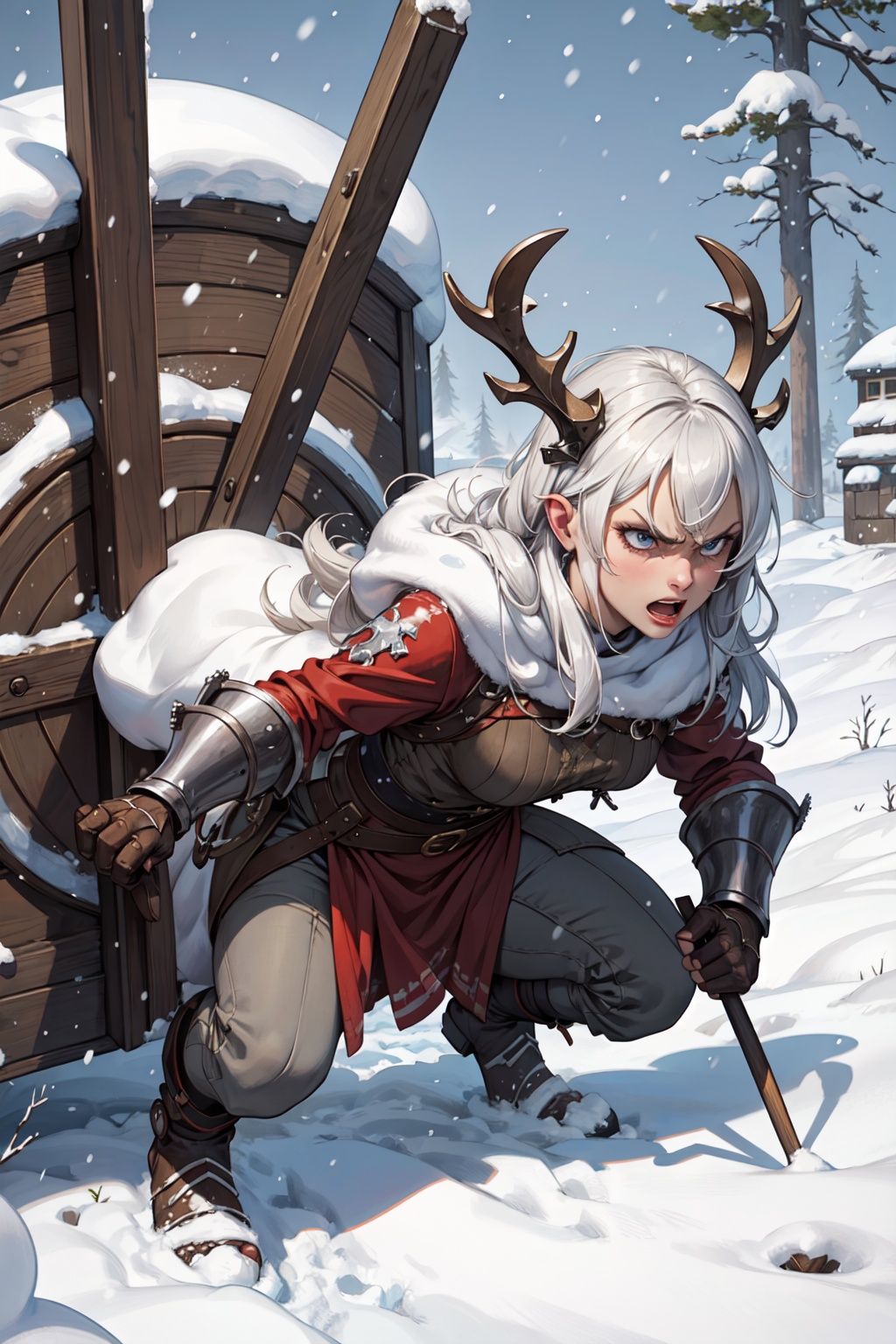 masterpiece,  best quality,  angry viking woman by  🆁⚠🆄🅱🆈 on Tensor.Art