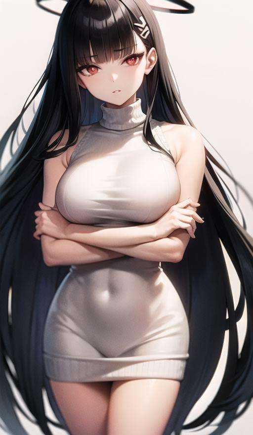 rio (blue archive),  black hair,  1girl by Goofy Ai on Tensor.Art