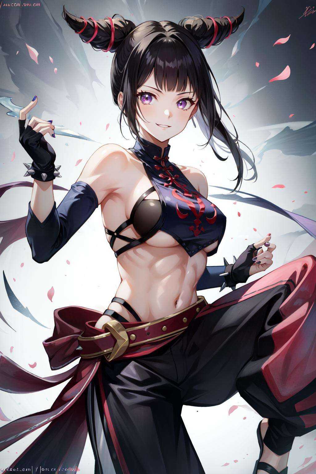han juri(SF),  shiny,  detached sleeves by Goofy Ai on Tensor.Art