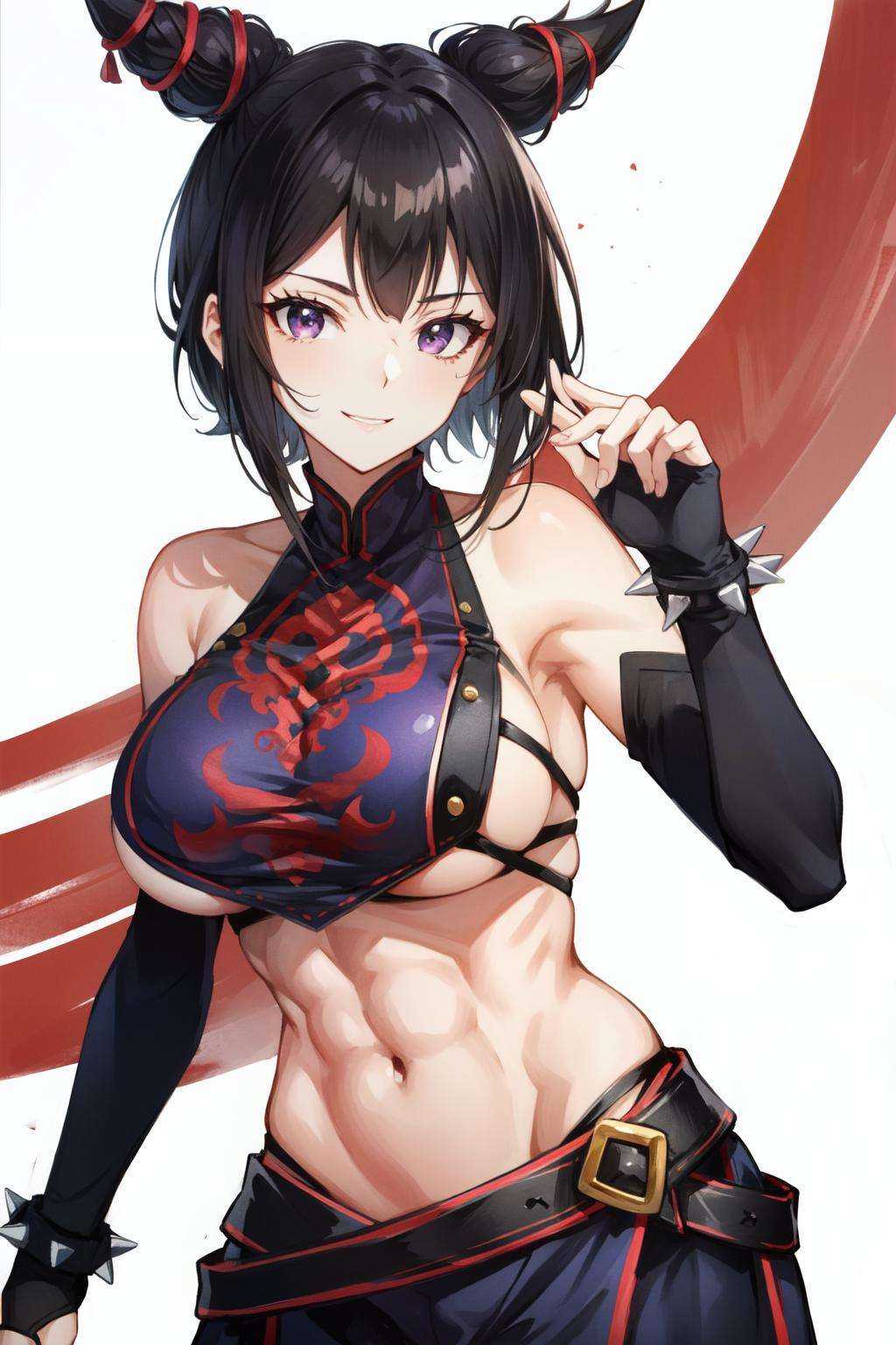 han juri(SF),  detached sleeves,  1girl by Goofy Ai on Tensor.Art