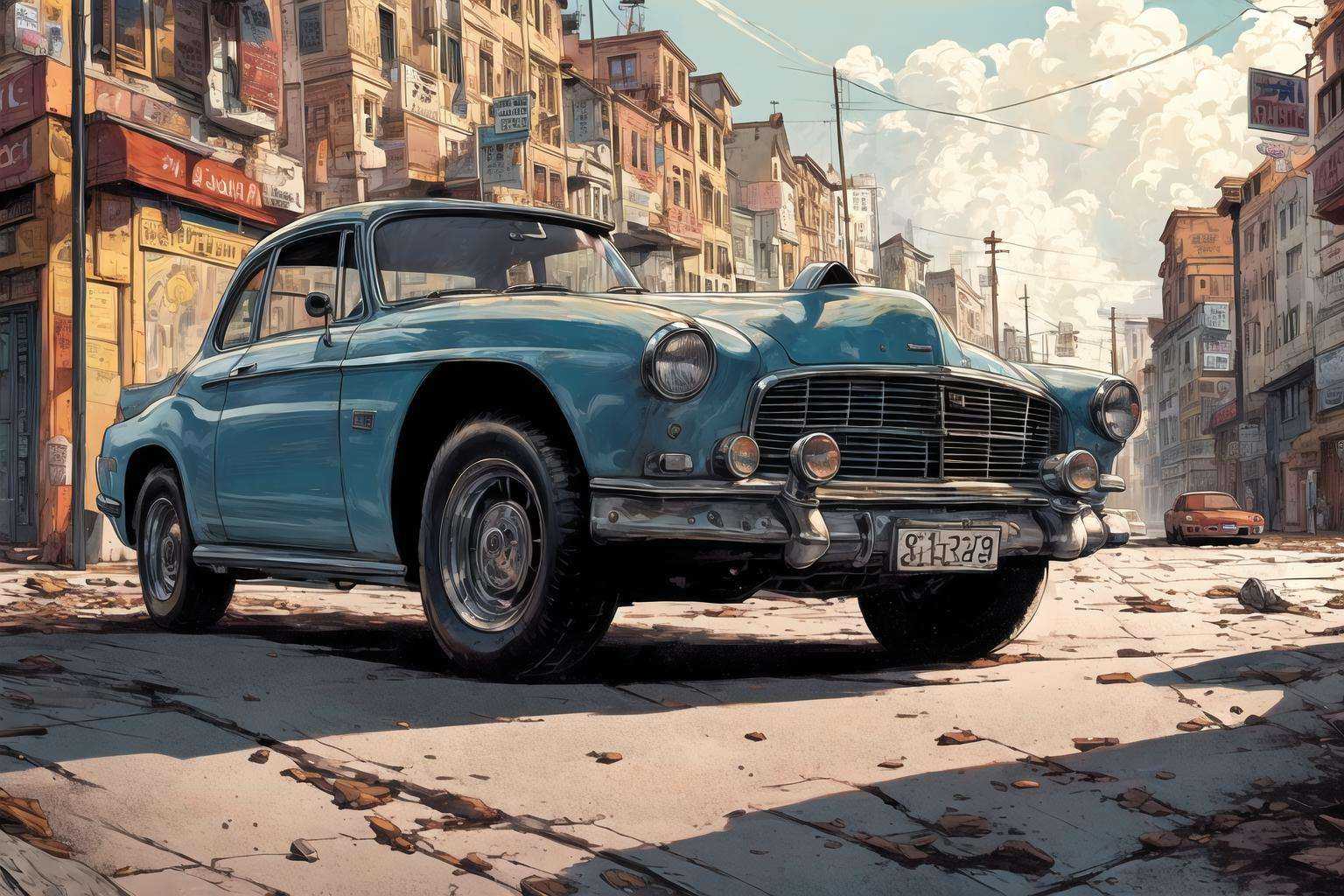 masterpiece, best quality, car<lora:GPTS7 comic_443703:1>