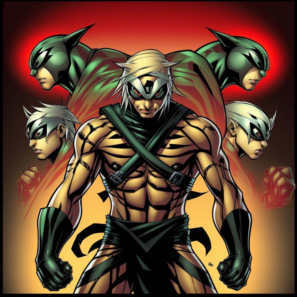 cartoon character, a ninja Ocelot , comic hero, 4k <lora:COMICS:1>