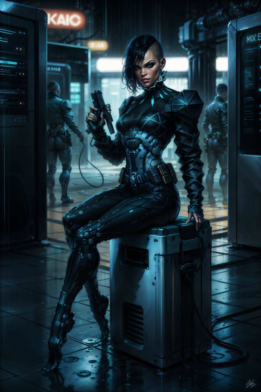 yelenaDX_soul3142,  solo,  black hair on Tensor.Art