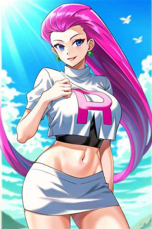 jessie(pokemon),  1girl,  solo on Tensor.Art