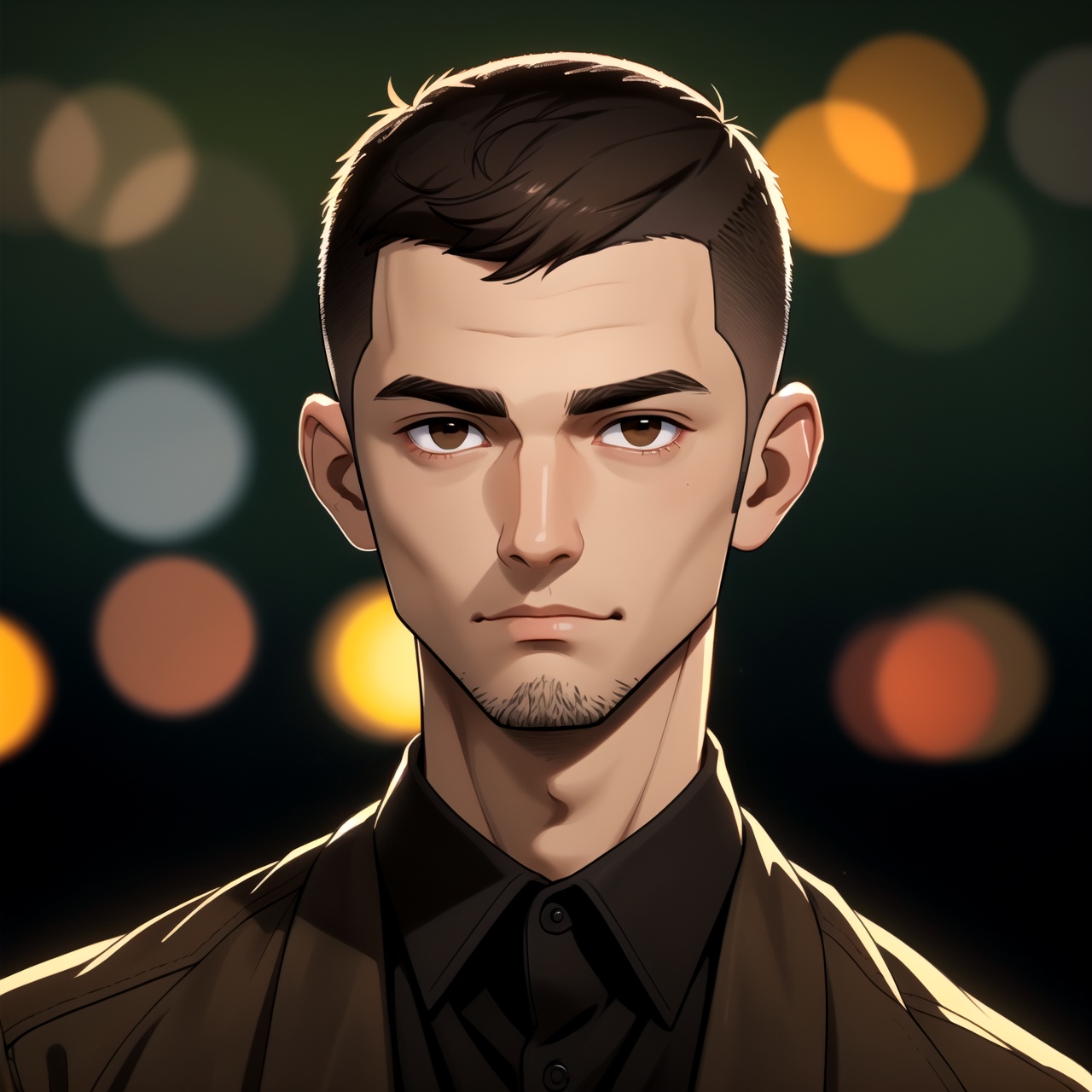 (looking at viewer),  young ***** man,  (dark brown eyes) on Tensor.Art