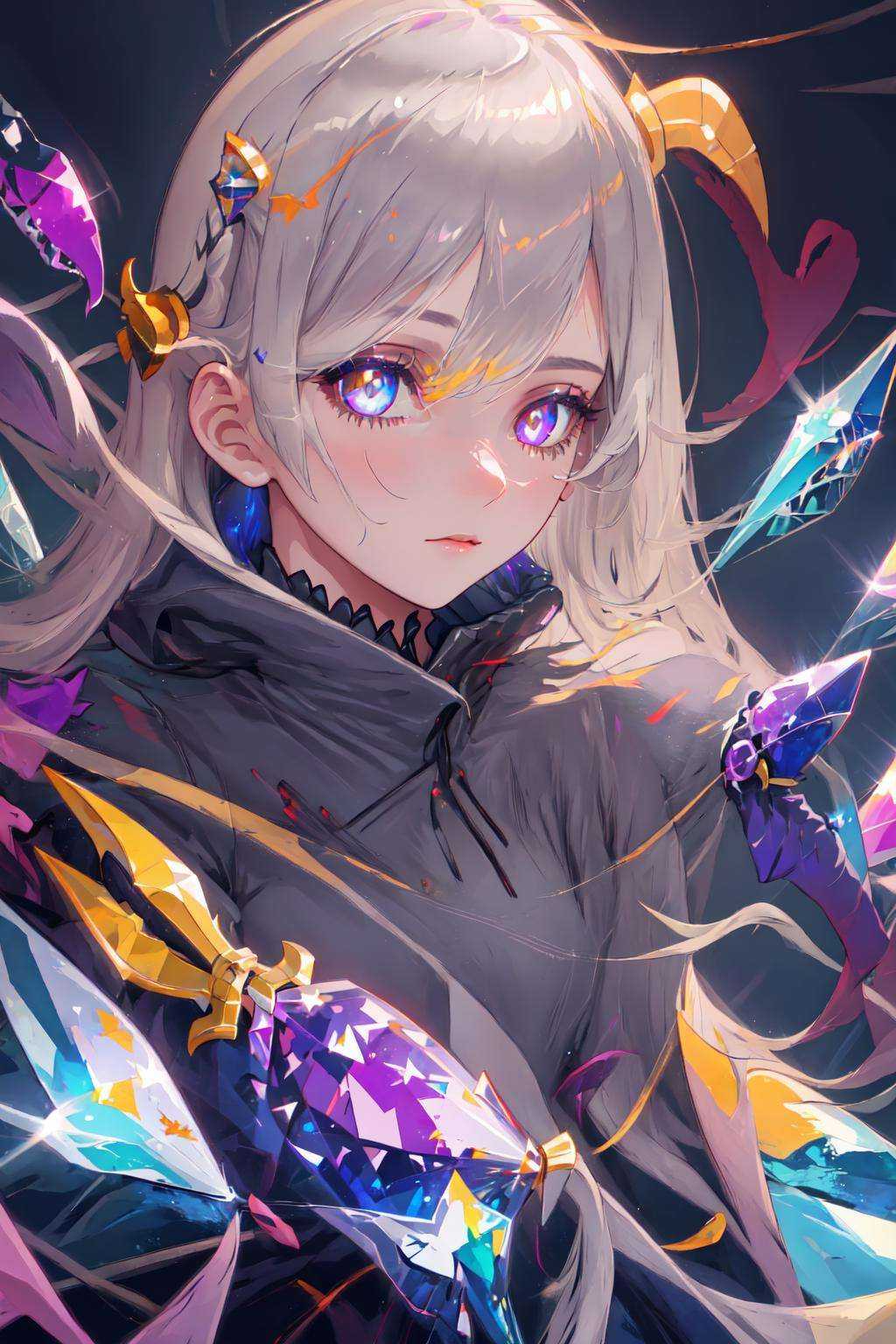 1girl,  crystal eyes on Tensor.Art