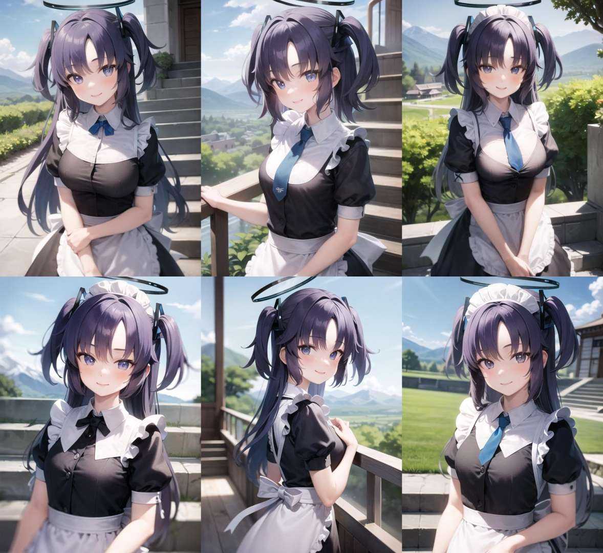 yuukarnd,  upper body,  smile on Tensor.Art